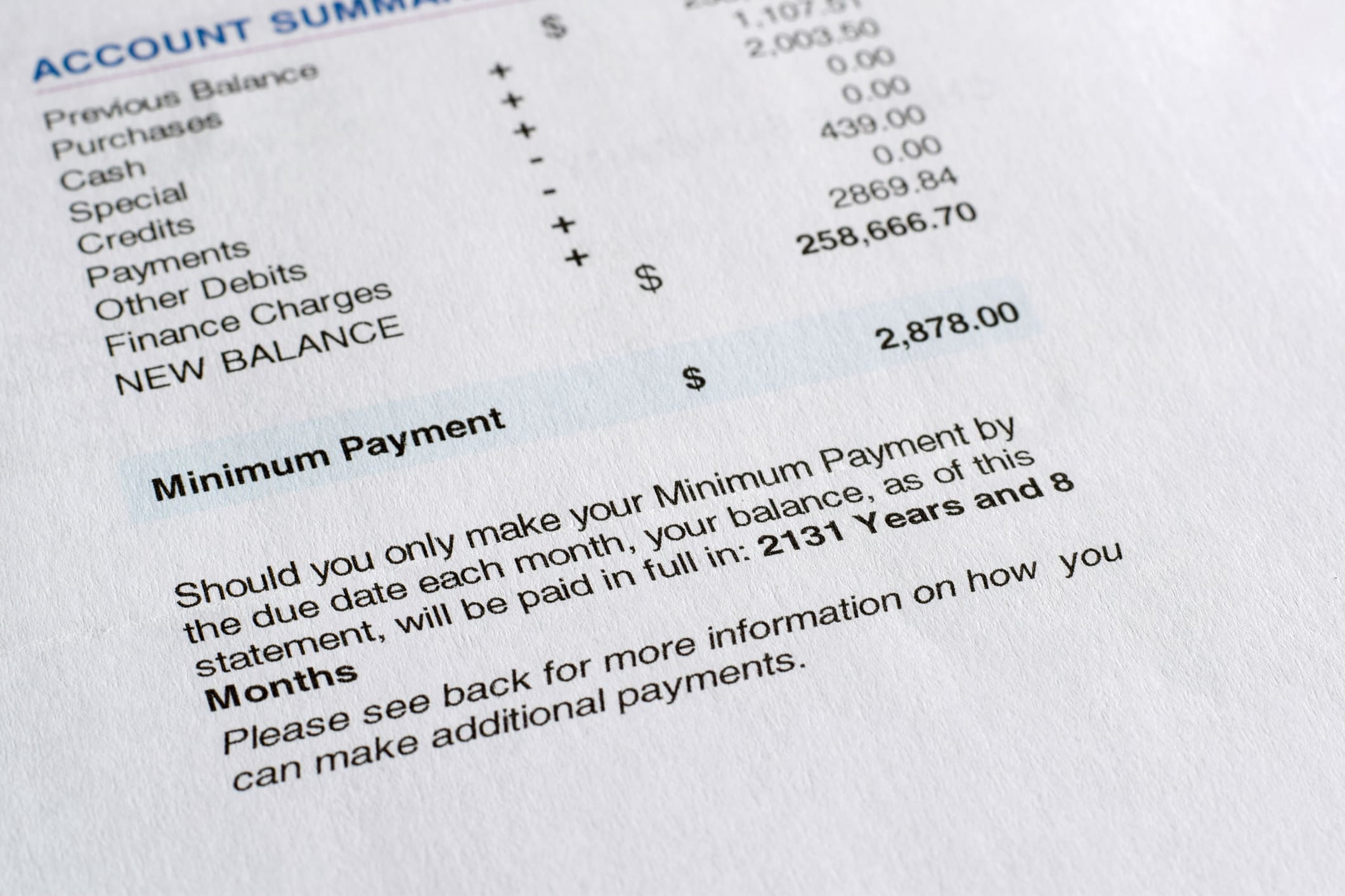 The True Cost of Minimum Payments